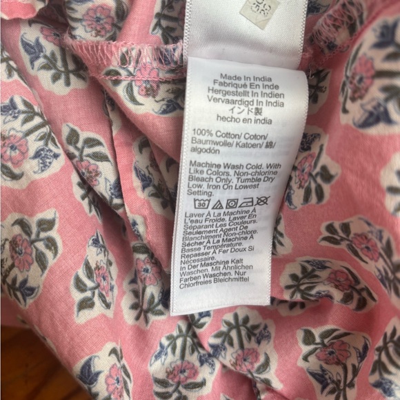J. Crew Pink Block Print Shirt - Picture 6 of 6